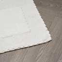 Laura Ashley Ruffle Border White 27"x 45" 100% Cotton Bath Rug