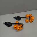 Solar Halloween Lights Outdoor Waterproof, 2 Pack Pumpkin Solar Lights for Outside Thankgiving Decor,12LED Orange Pumpkin Swaying Lamps for Garden Decor, Yard, Lawn, Party Decorations