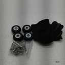 40mm x 18mm Set of 4 Luggage Suitcase Replacement Wheels Rubber Suitcase Wheels Replacement Swivel Caster Wheels Bearings Repair Kits Axles 30mm&35mm