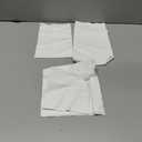 50 PCS 10 x 10 Inch White Fabric Squares, Precut White Cotton Squares, Solid Color Quilting Fabric Bundles Cotton Embroidery Quilting Cloth for Craft Lovers DIY Sewing Crafting