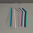 Senneny Set of 11 Silicone Drinking Straws for 30oz and 20oz - Reusable Silicone Straws BPA Free Extra Long with Cleaning Brushes- 5 Straight + 6 Bent- 8mm diameter