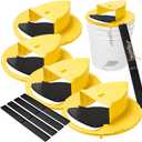 Mouse Trap Cylinder Lid, 5 Gallon Cylinder Lid Mouse Rat Trap, Multi-Catch, Auto Reset, Reusable Mice Trap Lid for Indoor Outdoor Use (4)