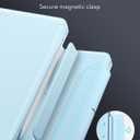 ESR for iPad Air 13 Inch Case Keyboard M4/M3/M2 (2026/2025/2024), Easy-Set Magnetic Stand, Portrait/Raised Modes, with Removable Protective Case, Blue