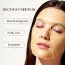 Caffeine Face Mask Patches with Niacinamide, Peptides & Horse Chestnut  Hydrogel Sheet Mask for De-Puffing, Brightening & Refreshing Tired Skin