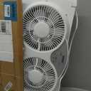 shinic 2026 9 Inch Twin Window Fan Quiet, Reversible Airflow, 3 Speeds, Adjustable Width 23.5"-37", ETL Certified for Bathroom/Kitchen