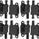 Set of 8, UF413 Ignition Coil Pack Compatible with Silverado SierraTahoe Yukon Impala 5.3L 6.0L V8 Engine G8 Grand Prix H3 - Replace # 12570616 D510C12611424 UF413 Ignition Coil