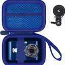 for KODAK PIXPRO Friendly Zoom FZ55/FZ45/FZ43 16MP Digital Camera Hard Carrying Storage Case(Only Blue Case)
