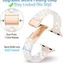Compatible With Apple Watch Band 38mm 40mm 41mm 42mm 44mm 45mm 46mm 49mm Lightweight Resin For iwatch SE 3 2 Series 11 10 Series 9 8 7 6 5 4 3 2 1 Ultra Apple Watch Bands for Women Men