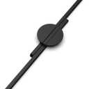 homdiy 6 Pack Black Cabinet Pulls Half Moon Drawer Pulls Semicircle Kitchen Cabinet Handles Modern Black Hardware for Bathroom Cupboard 11-1/3 Inch(288mm) Hole Center