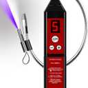 WJL-6000PRO Refrigerant Leak Detector, Freon Leak Detector with UV & LED Light, Car AC Leak Detector Kit for HVAC & Auto, 0.14 oz/yr Sensitivity for R134a R22 R410A CFC Automotive Gas Finder