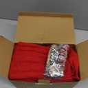 XIMISHOP 6pack Christmas Stockings, 18inch Large Personalized Cable Knitted Xmas Hanging Stocking Decorations with Name Tags for Holiday Christmas Party Family Decor (Red and White)