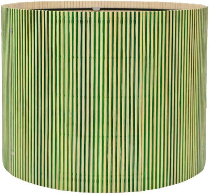 Modern bamboo lamp shade for table lamps and floor lamps Art decorative with Colorful Minimalist geometric style ideal for living room bedroom easy assemble size 11.8x9Inch (Minimalist Striped)