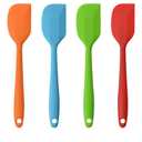 Silicone Spatulas, 11 inch Rubber Spatula Heat Resistant Seamless One Piece Design Non-Stick Flexible Scrapers Baking Mixing Tool (4 Piece)