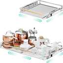 2Pack Expandable Pull Out Cabinet Organizer, Adjustable Width:23.2~39.9''W x 22.5''D Under Sink Organizer, Drawer Storage Shelves for Kitchen, Bathroom, Closet, Pantry, Cupboard, Pots, Pans
