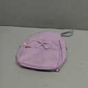 KL928 Girls Mini Backpack Bowknot Polka Dot Cute Daypacks Convertible Shoulder Bag Purse for Women (L.Purple)