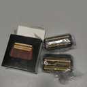 2 Pack Professional 5 Star Series Finale Shaver Replacement Foil and Cutter Bar Assembly Compatible with wahl Shaver Foil 7031-100, 7043-100 Super Close Shaving Replacement HeadsBlack