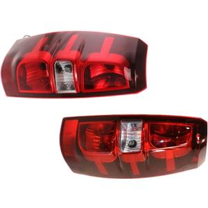 Tail Light Set of 2 Left & Right Driver & Passenger Side Taillight Taillamp Truck for Chevy for Avalanche LS/LT/LTZ-12 & Base 07-13