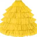 BEAUTELICATE Petticoat Hoop Slip Underskirt Women Wedding Dress Skirt Gown, S/M