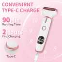 2026 Electric Razor for Women Men,4 in 1 Ladies Wet & Dry Body Razors and Facial Hair Remover,Rechargeable LED Display Hair Removal Kit for Nose Face Body Bikini Hair (Multicolor)