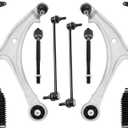 DYZJKWJW 10PCS Front Suspension Kit for 2011-2017 Honda Odyssey – Lower Control Arms w/Ball Joints, Sway Bar Links & Tie Rod Ends
