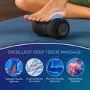 Vibrating Peanut Massage Ball Roller, Electric Double Lacrosse Massage Ball with 4 Intensities for Muscle Pain Relief, Rechargeable Deep Tissue Massage, Yoga Sports Fitness MB300 (Black)