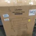 Larex Baby Bassinet Bedside Sleeper Crib Co Sleeper for Newborn Infant Toddler with Mosquito Net, Storage Bag & Basket, 5-Height Adjustable, Movable Wheels, Breathable Mattress & Mesh (Dark Gray)