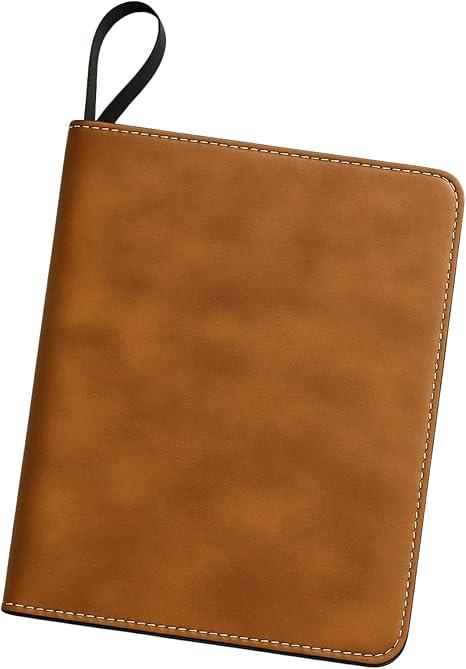 Crimitidex PU Leather Trading Card Binder | 9-Pocket Zip Binder with Removable Sleeves for TCG, MTG, and Sports Cards (Brown)