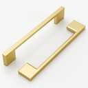 10 Pack Gold Cabinet Pulls 5 Inch Kitchen Cabinets Handles Hardware for Cabinets Gold Drawer Pulls Kitchen Pull (5"/128MM Hole Center)