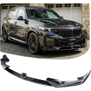 Front Bumper Lip Splitter Compatible with 2024-2026 BMW X5 G05 LCI M Sport, Front Lip Spoiler Protector MP Style Front Air Dam Chin Splitter ABS Glossy Black