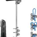 BeneLabel 17" 26" 36" Boat Sand Anchor for Boat Screw in Boat Anchor for Shallow Water, Stainless Steel Boat Beach Anchor for Sandbar, TET Ski Anchor, Kayak Anchor, Pontoon Boat, Sandbar