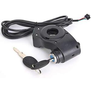 RiToEasysports Electric Battery Display Thumb Throttle, Digital Battery Voltage Display Switch Power with Key Lock Electric Scooter Key Ignition