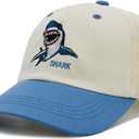 Kids Trucker Hat for Boys Girls Ages 3-9, UPF 50+ Protection Mesh Back Embroidered Baseball Cap (Blue)