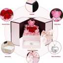 Suturun Preserved Roses Forever Flowers Gifts for Women,Eternal Preserved Rose with Necklace Romantic Gift for Her,Mom,Wife,Girlfriend on Birthday Anniversary