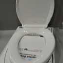 KOHLER 4636-RL-0 Cachet ReadyLatch Elongated Slow Close Toilet Seat, Soft Close Toilet Seat Quiet Lid, Contoured Grip-Tight Bumpers Installation Hardware, Apartment Essentials, White