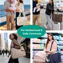 BAGSMART Diaper Bag Tote Puffer, Hospital Bag for Labor Delivery with Pacifier Case, Lightweight Baby Bag for Travel, Work | Multifunctional, Insulated Pockets, Water Resistance