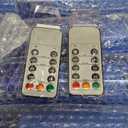 Flameless Candles with Embedded Star String, Battery Operated LED Pillar Candles with Timer and Remote Control, Home Decorating for Ambiance, Set of 7 (Blue)