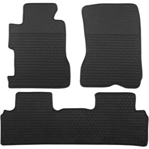 Car Floor Mats Custom Fit for Honda Civic Coupe & Sedan 2006-2011 Black Rubber All Weather Protection Auto Floor Liners Heavy Duty Odorless