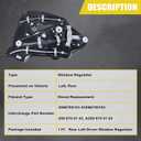 SecosAutoparts Quarter Glass Window Regulator Fit for Mercedes-Benz W209