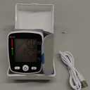 Blood Pressure Monitor Digital Wrist BP Machine Automatic BP Cuff with 2 Users 180 Memory Voice Large LCD Display Adjustable Cuff USB Charging Carrying Case, Black