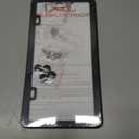 SunplusTrade License Plate Frame Black Matte Powder Coated Aluminum with Screw Caps (2 Pieces)