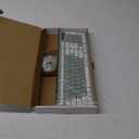 Wireless Keyboard and Mouse Combo, Full-Sized Wireless Keyboard and Adjustable DPI Mouse, 2.4GHz USB Receiver, Silent Keyboard and Mouse for PC, Windows, MAC, Desktop, Laptop (Avocado Green)