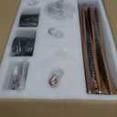 addlon 52 inch Ceiling Fans No Lights, Low Profile Ceiling Fan with Remote Control, Flush Mount, Reversible, 3 Wood Blades, 6 Speeds, Noiseless, Black Walnut Ceiling Fan for Indoor/Outdoor Use