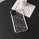 NITITOP Compatible for iPhone 12/12 Pro Case Cute Flower Floral Clear for Women Girl Ultra Slim Crystal Shockproof Soft TPU Anti-Yellow Protective Phone Cover - Colorful