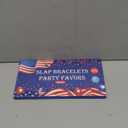 4th of July Party Favors Slap Bracelets for Kids 36PCS Red White and Blue American Flag Patriotic Snap Bracelet Bulk Independence Day Party Supplies Fourth of July Kids Toys Gifts Classroom Prizes