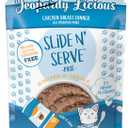 Weruva Slide N' Serve Pat Wet Cat Food, Jeopurrdy Licious Chicken Dinner, 2.8oz Pouch (Pack of 12)