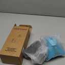 TakeToday Collapsible Water Bottles 20oz, Leak Proof, BPA-Free, Foldable Silicone Travel Water Bottle with Straw Strap for Cycling, Hiking, Outdoors (Black&Ocean)