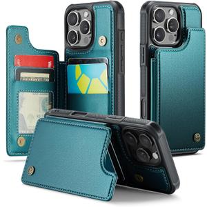 Compatible with iPhone 16 6.1" Wallet Case with Card Holder RFID Blocking for Women Men, Double Magnetic Clasp Kickstand Shockproof Phone Case Fit for iPhone 16, Black Compatible with iPhone 16 6.1" Wallet Case with Card Holder RFID Blocking for Women Men, Double Magnetic Clasp Kickstand Shockproof Phone Case Fit for iPhone 16, Black