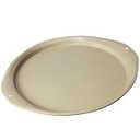 RavisingRidge Pizza Pan - 14 Inch Nonstick Pizza Pan for Oven with Widen Handles for Cooking, Baking, and Grilling - Durable, Even Heating, Long-Lasting Kitchen Cookware (1, Golden)