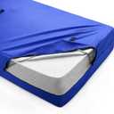 Queen Mattress Bag for Moving and Storage, Queen Size Mattress Cover for Moving with Heavy Duty Handles, Double Zippers, Reusable Waterproof Mattress Protector for House Moving Travel (Blue)