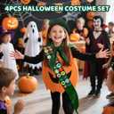 4Pcs Costume Accessories Set for Women Halloween Party Dress Up (Green)
